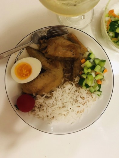 フィリピン料理　アドボ(鶏肉と玉子)の写真