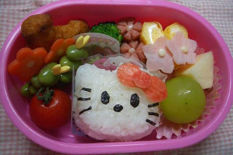 キャラ弁 やっぱり キティちゃん弁当 レシピ 作り方 By お母しゃん クックパッド 簡単おいしいみんなのレシピが354万品