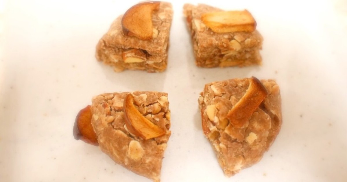 ザクザク 米粉のりんご紅茶スコーン レシピ 作り方 By みーちゃんわーるど クックパッド 簡単おいしいみんなのレシピが361万品