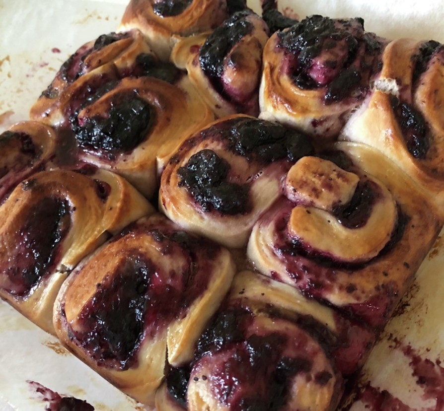 ギリシャヨーグルトアップルブルーベリーパンのレシピ