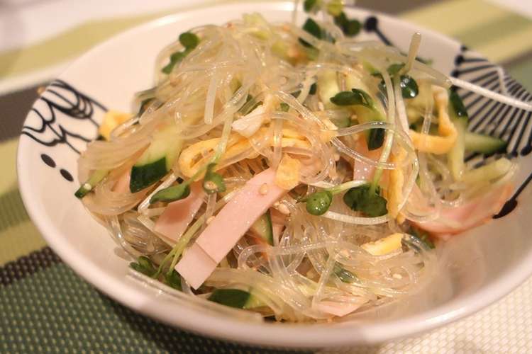 お酢でさっぱり春雨サラダ レシピ 作り方 By うさみのお料理 クックパッド 簡単おいしいみんなのレシピが375万品
