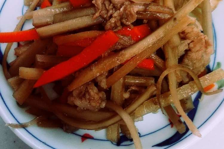腸内免疫力アップ 肉入りキンピラごぼう レシピ 作り方 By クック29g43v クックパッド 簡単おいしいみんなのレシピが361万品