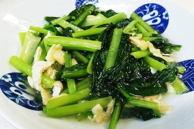 小松菜の中華風煮浸しの写真