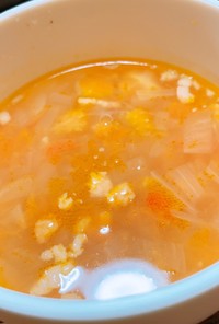 ベーコンと玉ねぎトマトの簡単スープ♡