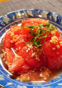 トマトの中華風ゴマサラダ