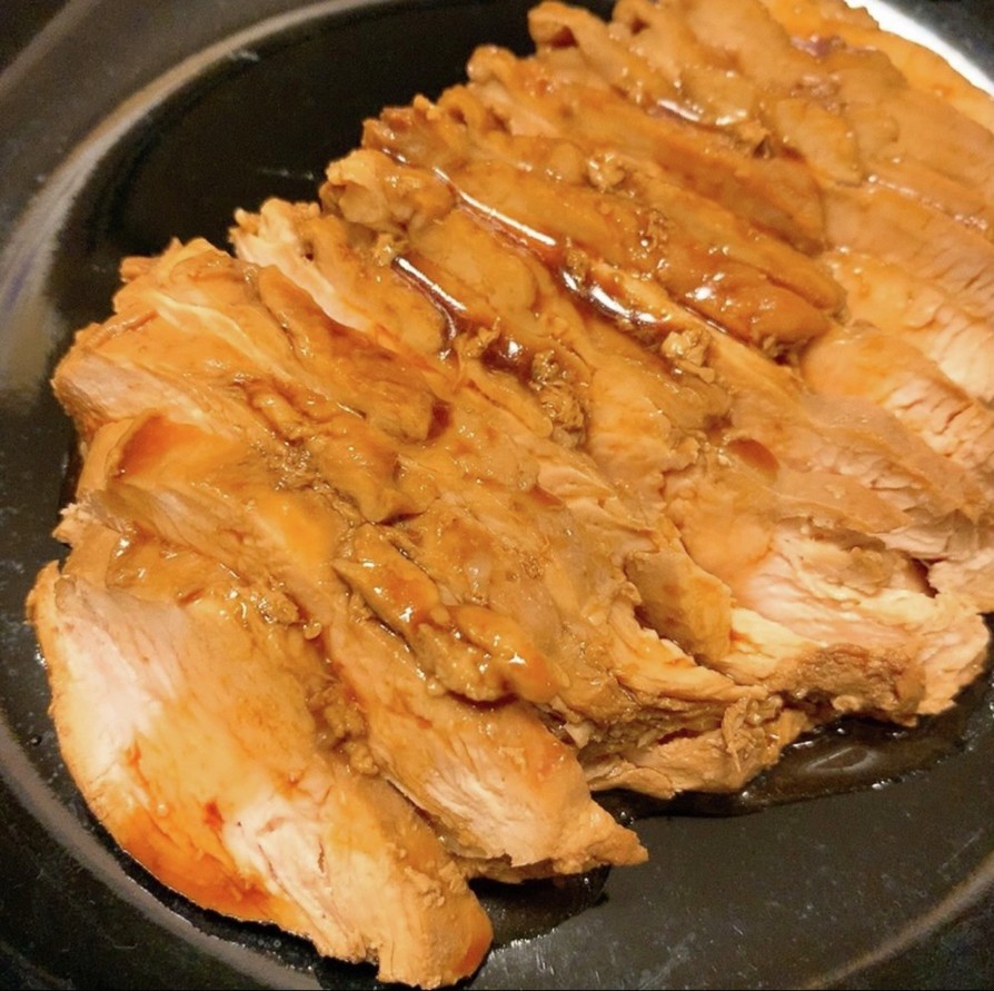 むね肉のやわらかポン酢煮の画像