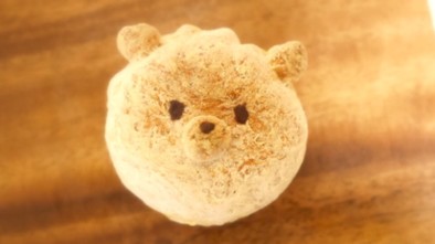 米粉のくまクリームパン♡サイリウム入りの写真
