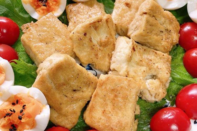 冷凍とうふの照り焼きステーキ レシピ 作り方 By ミュウ3 クックパッド 簡単おいしいみんなのレシピが352万品