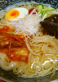 普通の冷麦に飽きたら「韓国冷麺風」