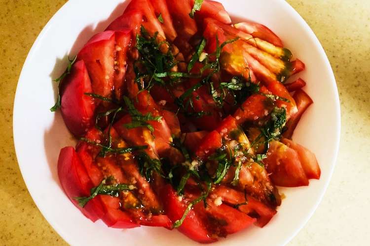 夏の定番 トマトのスタミナサラダ レシピ 作り方 By Tonton クックパッド