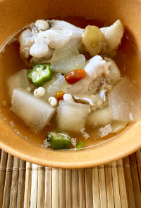 冬瓜と鶏肉の薬膳スープ