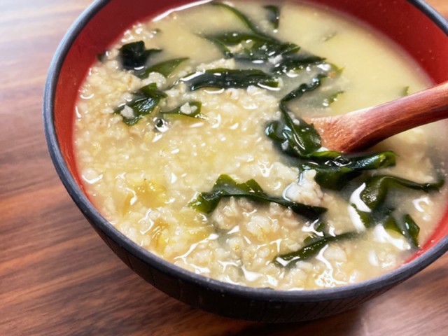 即席味噌汁とオートミールで簡単おじや レシピ 作り方 By おすし食べたい クックパッド