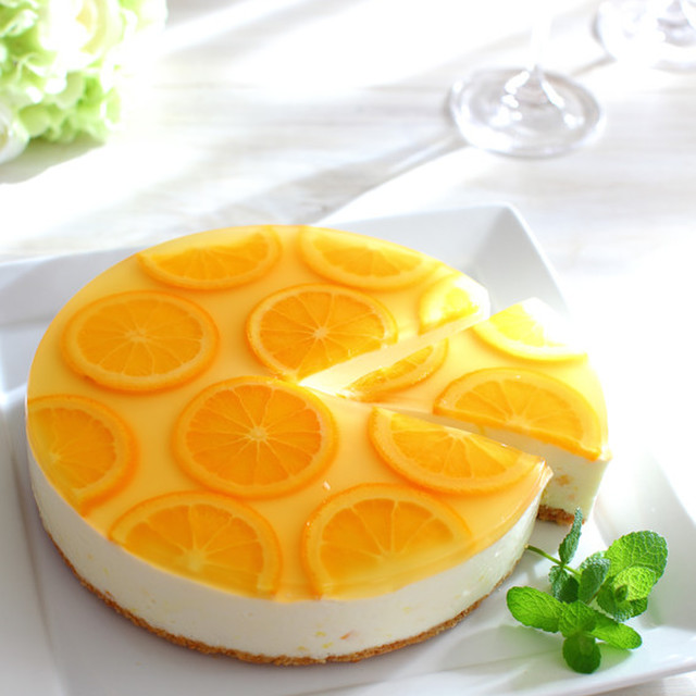 爽やか オレンジレアチーズムースケーキ レシピ 作り方 By みらめい クックパッド 簡単おいしいみんなのレシピが353万品