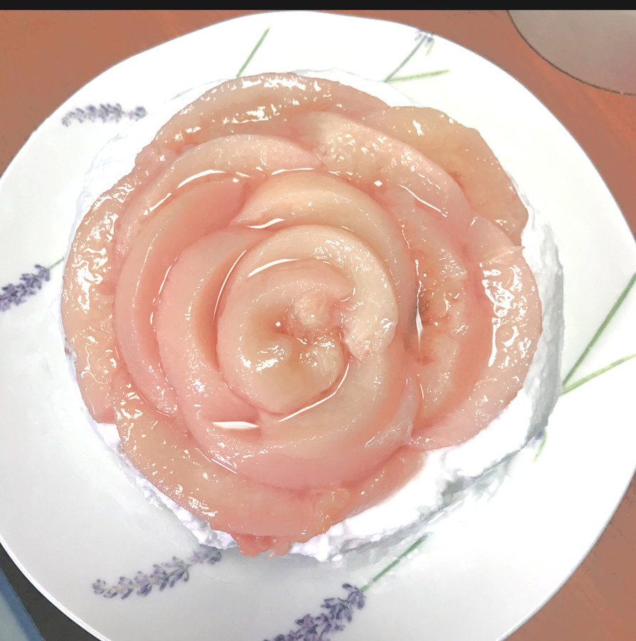 計りナシ　桃とぶどうのショートケーキの画像