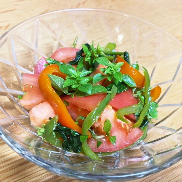夏野菜とバジルのさっぱりサラダ レシピ 作り方 By Iaママ クックパッド 簡単おいしいみんなのレシピが360万品