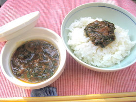 ごはんおかわり!大葉のお味噌