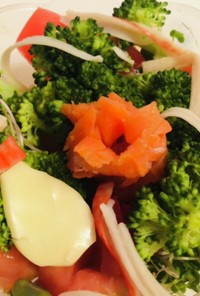 野菜の日♡ミニチュアマヨネーズのサラダ