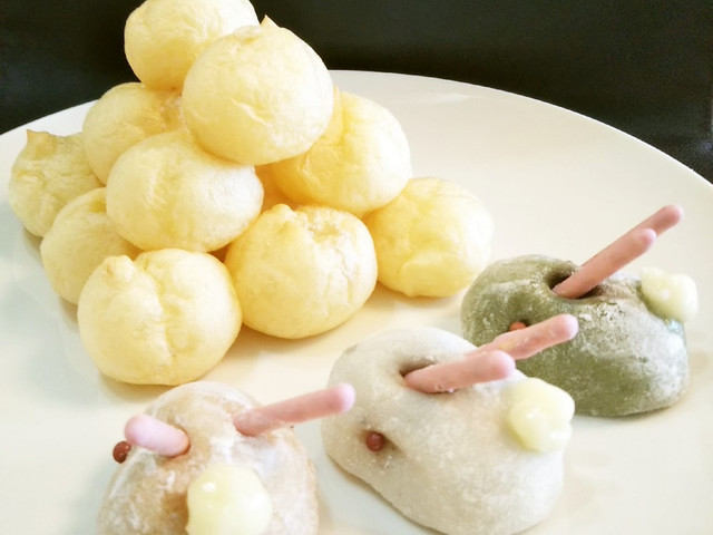 お月見に お菓子の簡単月見うさぎ