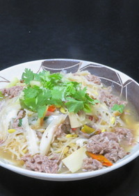 家で作れる四川風麻辣麺☆シビレ辛い３種麺