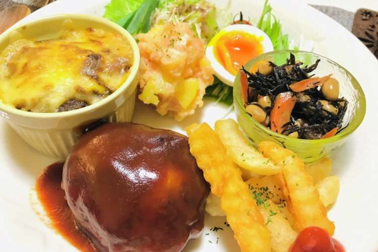 ハンバーグワンプレートメニュー焼きカレー レシピ 作り方 By 体裁よく クックパッド 簡単おいしいみんなのレシピが356万品