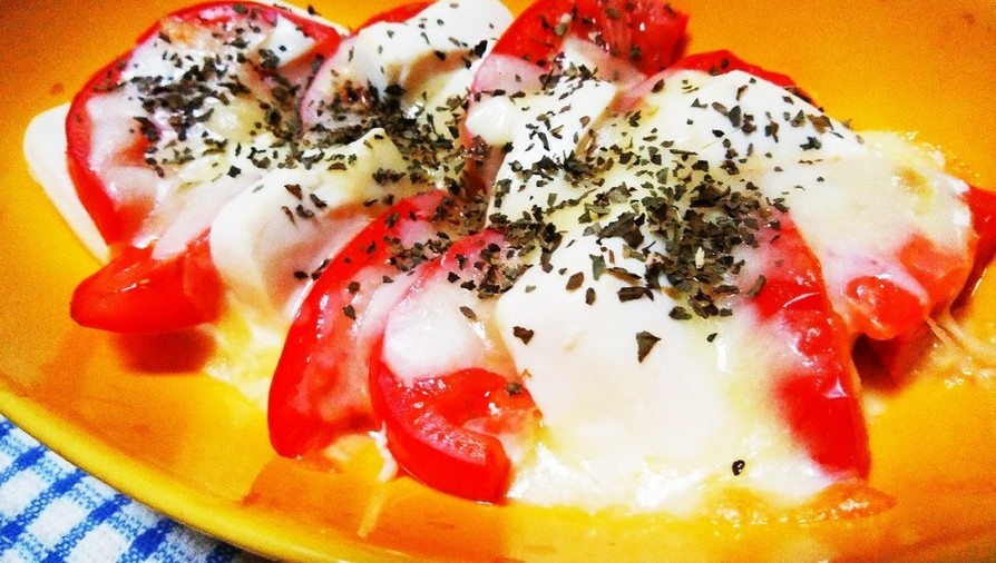 簡単♡豆腐とトマトのチーズ焼きの画像