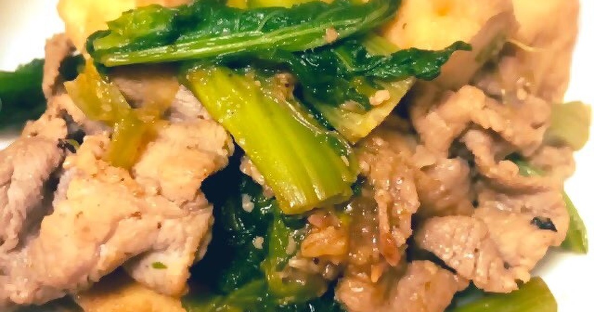 豚肉 厚揚げ 青物野菜の炒め物 レシピ 作り方 By Akkm クックパッド 簡単おいしいみんなのレシピが353万品