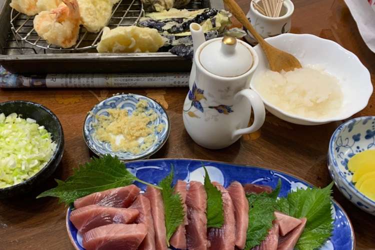 天ぷらとトロ鰹の刺身 レシピ 作り方 By Koiko亭 クックパッド 簡単おいしいみんなのレシピが361万品