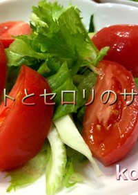 トマトとセロリのサラダ