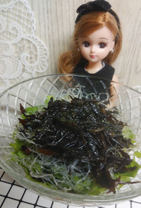 リカちゃん♡ひじき海藻サラダ(しそドレ)