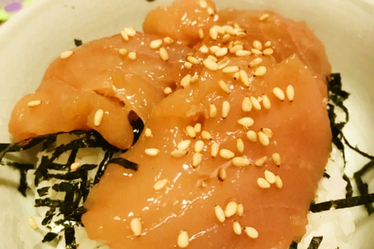 簡単 もちもちが売りの漬け漬けマグロ丼 レシピ 作り方 By 猫の手は借りない クックパッド 簡単おいしいみんなのレシピが356万品
