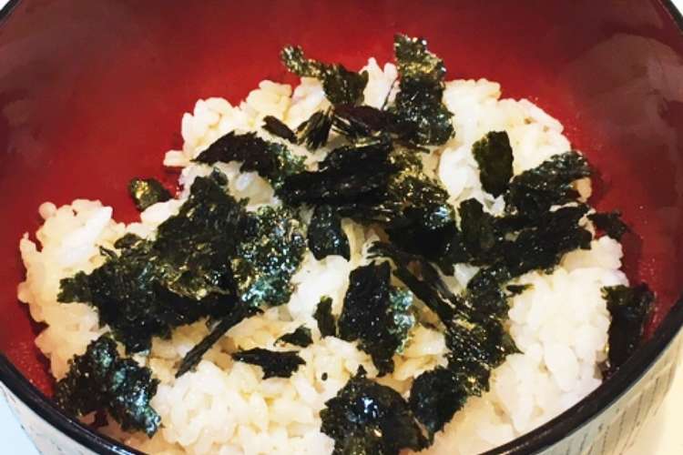 のりとごま油のご飯 レシピ 作り方 By Tenukimami クックパッド