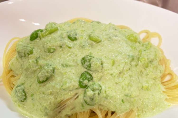 枝豆のクリームパスタ レシピ 作り方 By Suucafe クックパッド 簡単おいしいみんなのレシピが351万品