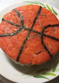 バスケ寿司ケーキ