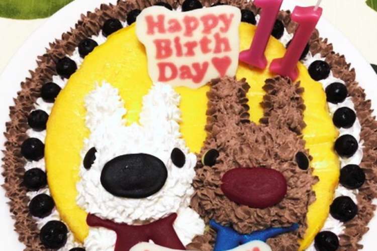 お誕生日リサとガスパール立体キャラケーキ レシピ 作り方 By たけとも クックパッド