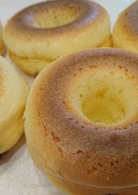 無印米粉パンケーキで作る焼きドーナツ☆
