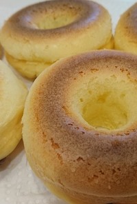 無印米粉パンケーキで作る焼きドーナツ☆