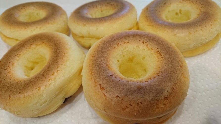 無印米粉パンケーキで作る焼きドーナツ☆の画像