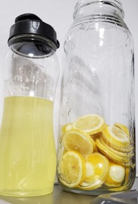 レモンシロップ作り後の冷凍レモン