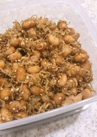 給食再現レシピ♡大豆とじゃこの甘辛煮