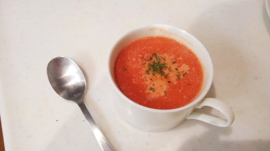 ☆5分で☆野菜ジュースとじゃがいもスープの画像