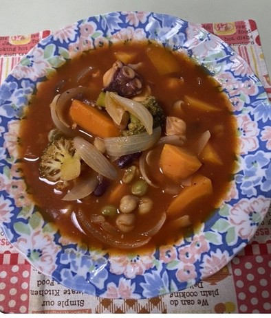 スープが美味しい☆タコと野菜の満点スープの写真