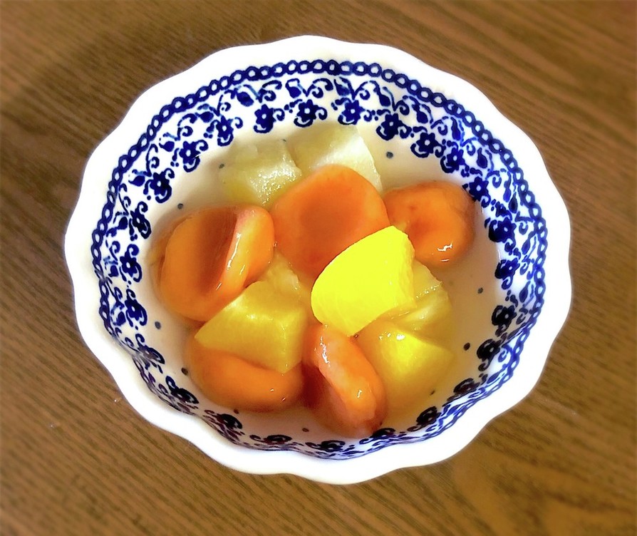 栄養満天！お野菜白玉で簡単フルーツポンチの画像