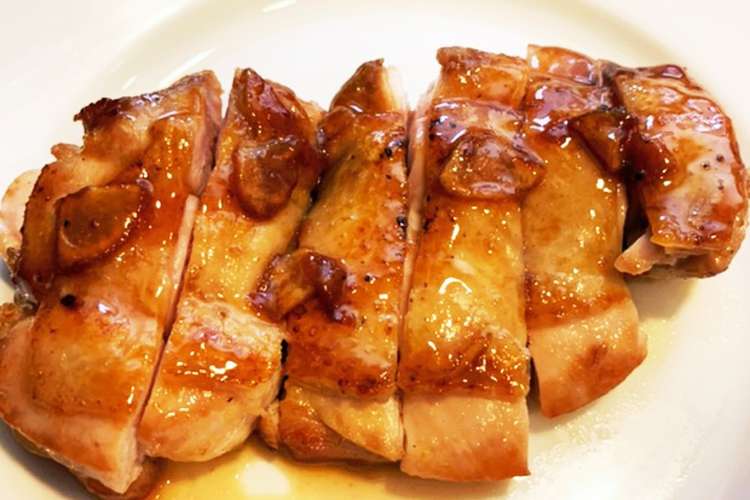 チキンソテー にんにくバター醤油 レシピ 作り方 By Uribou1043 クックパッド 簡単おいしいみんなのレシピが349万品