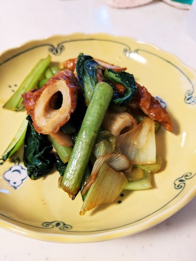 めんつゆで!簡単ちくわと小松菜の副菜の写真