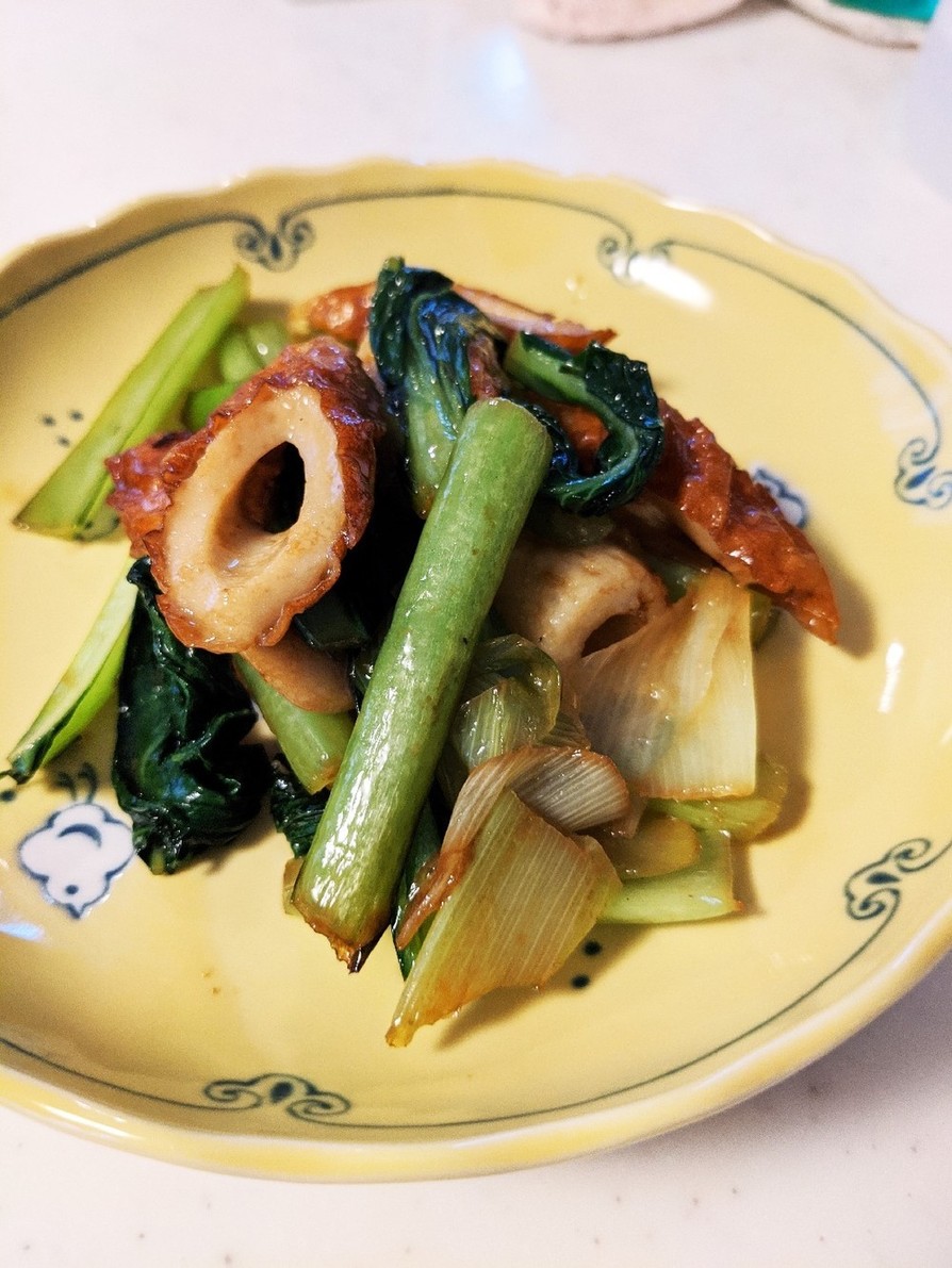 めんつゆで!簡単ちくわと小松菜の副菜の画像