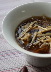 えのきとアオサの育菌味噌スープ