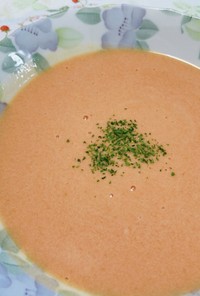 野菜ジュースで作る　冷製スープ