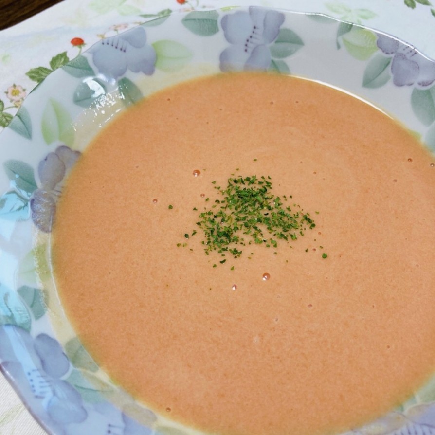 野菜ジュースで作る　冷製スープの画像