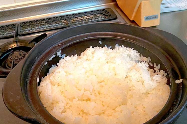 簡単 土鍋で粒が立ってるふっくらごはん レシピ 作り方 By Lalaminnie クックパッド 簡単おいしいみんなのレシピが356万品