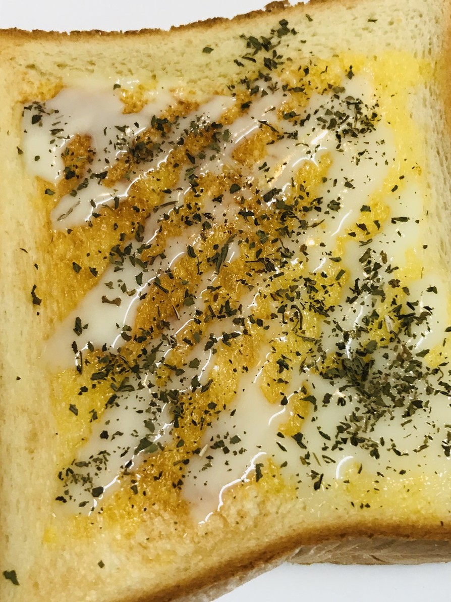 練乳＆ミントパウダーの甘口バタートーストの画像
